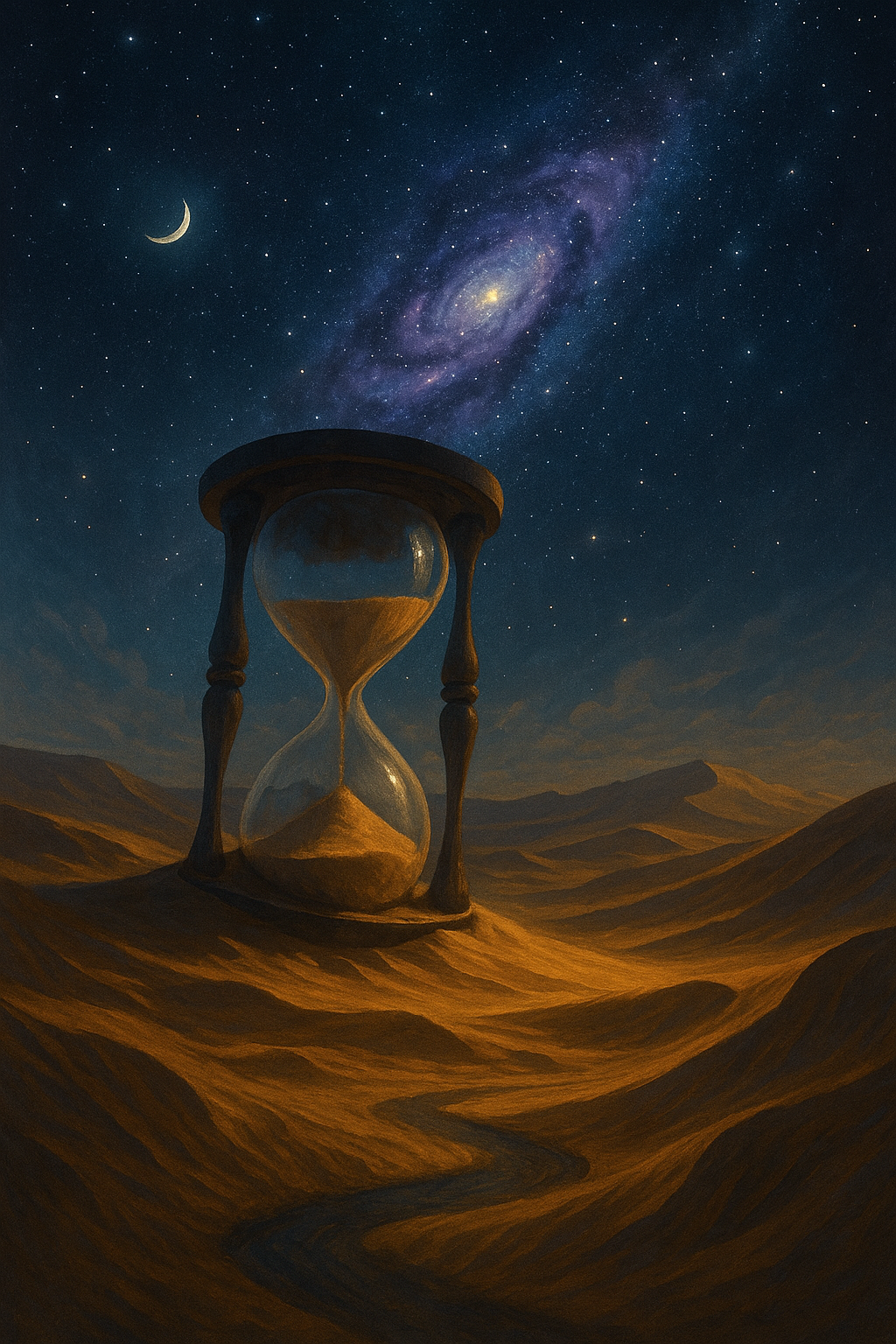 Surreal Desert Hourglass